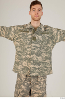  Photos Army Man in Camouflage uniform 3 21th century Army camouflage jacket upper body 0001.jpg